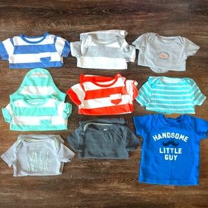 9 mo boy onesies t shirt (9 pcs)